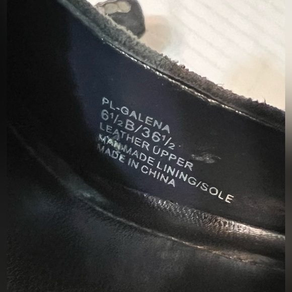 BCBG Galena Grey Suede Studded Jeweled Square Toe Heels Pumps SZ 6.5 - Picture 7 of 11